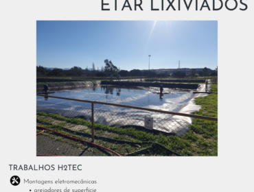 Instalação Arejadores de Superfície Estação Tratamento de Águas Lixiviantes – Resulima
