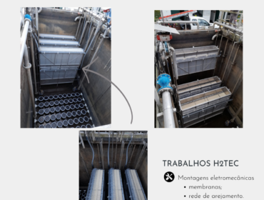 Substituição membranas – Tanque MBR ETAR
